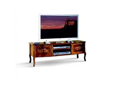Tv Lowboard RTV Schrank Tisch Wohnzimmer Holz Möbel Barock Stil