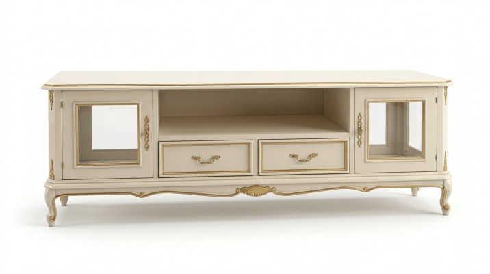 Sideboard tv Lowboard rtv Schrank Tisch Wohnzimmer Holz Möbel Barock Stil Neu