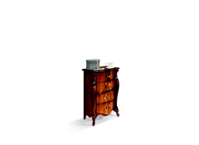 Stil Barock Italienische Möbel Design Kommode Schrank Braun Luxus Holzrock Neu