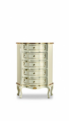 Italienische Möbel Luxus Stil Barock Weiß Schrank Kommode Designer Möbel