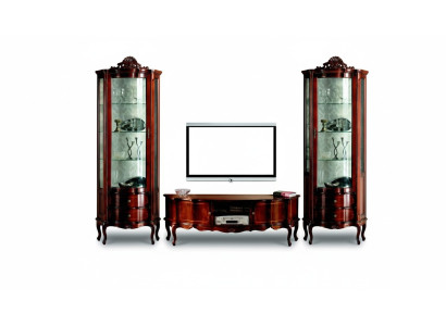 Design Italienische Luxus Stil Wohnzimmer Möbel Vitrine Schrank Barock Rokoko Stil Set