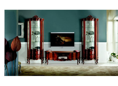 Design Italienische Luxus Stil Wohnzimmer Möbel Vitrine Schrank Barock Rokoko Stil Set