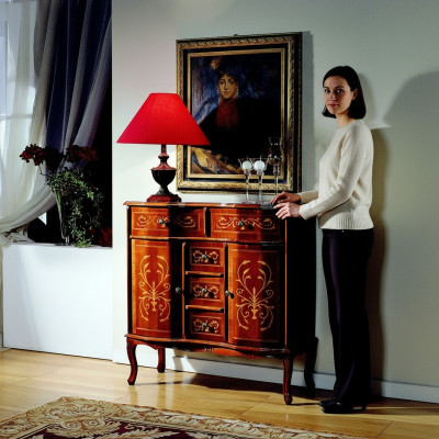 Luxus Kommode Barock Kommoden Design Schränke Holz Italienische Möbel