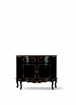 Luxus Italienische Holz Möbel Kommode Schwarz Luxus Buffet Schrank