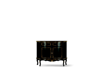 Luxus Italienische Holz Möbel Kommode Schwarz Luxus Buffet Schrank