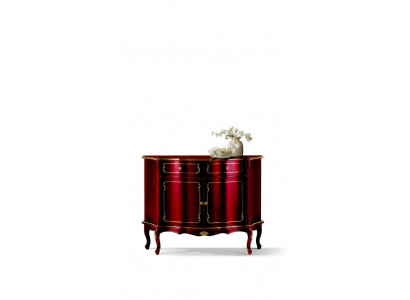 Luxus Italienische Holz Möbel Kommode Rot Buffet Schrank Wohnzimmer
