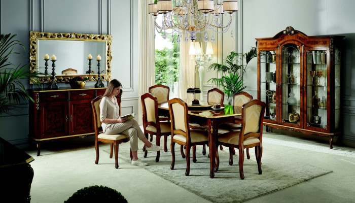 Komplett Set Esstisch 6 Stühle Esszimmer Garnitur Ess Gruppe Tisch Möbel 7tlg