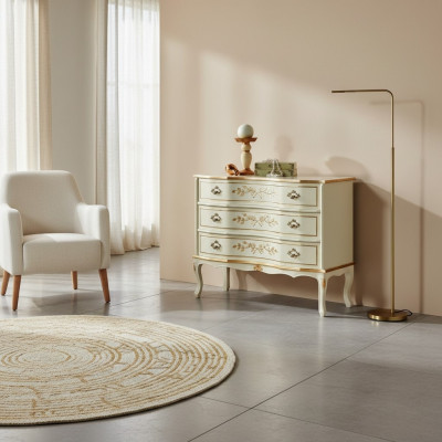 Luxus Design Schrank Echtholz Möbel Kommoden Schrank Barock Italienische