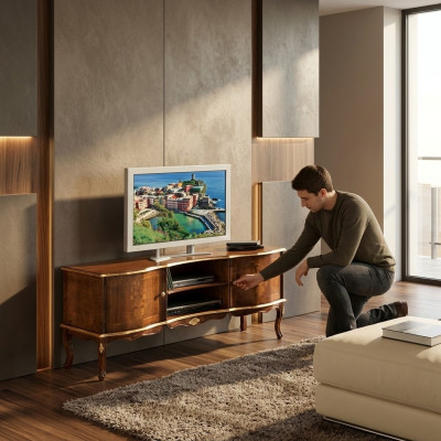Hochwertige Design Möbel tv schrank rtv wohnzimmer schrank luxus wände sideboard holz