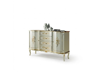 Luxus Kommode Schrank Italienische Holz Möbel Design Sideboard Konsole