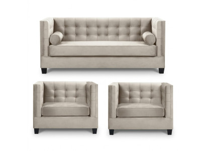 Schlafsofa Taupe Sessel Kreative Möbel Textil Stoff Neu Wohnzimmer Sofa