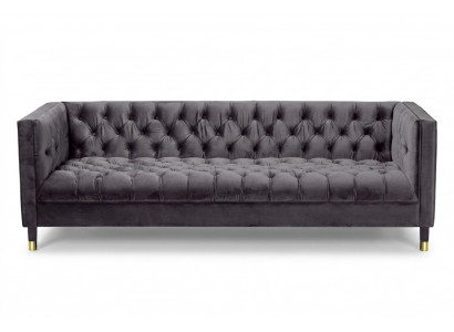 Anthrazit Chesterfield Sofa Kreative Möbel 4-Sitzer Sofas Textil Couchen