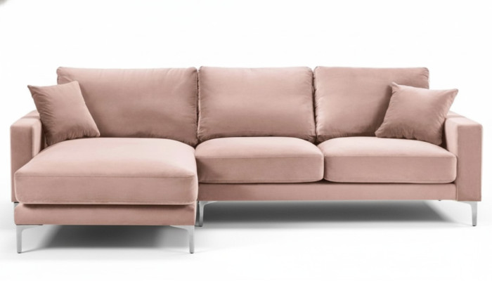 Textil Stoff Chesterfield Sofas Kreative Möbel Wohnzimmer Ecksofa Rosa XXL Big