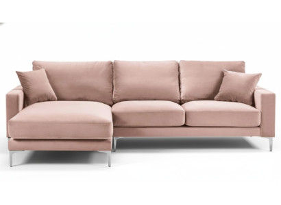 Textil Stoff Chesterfield Sofas Kreative Möbel Wohnzimmer Ecksofa Rosa XXL Big