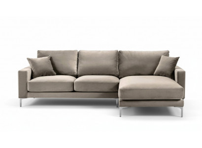 Beige Ecksofa Stoff Wohnzimmer Design Couchen Polster Sofa Sofas Eckgarnitur Neu