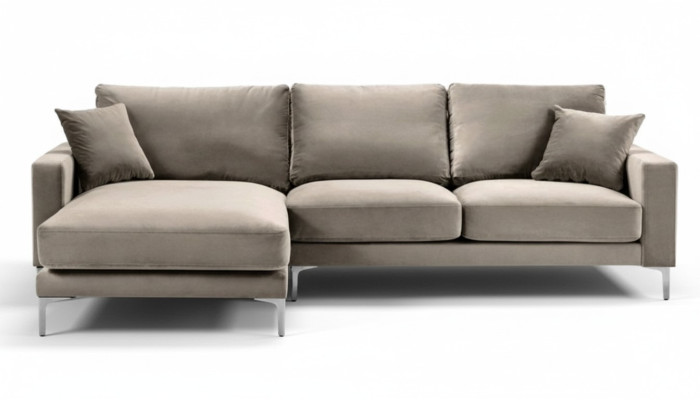 Sofas Stoff Wohnzimmer Design Couchen Polster Sofa Grau Ecksofa loft eckcouch