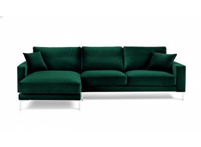 Loft Sofa Luxus Eckcouch Möbel Eckgarnitur Samt Couchen sofas grün Wohnzimmer