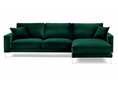 Loft Sofa Luxus Eckcouch Möbel Eckgarnitur Samt Couchen Wohnzimmer sofas grün