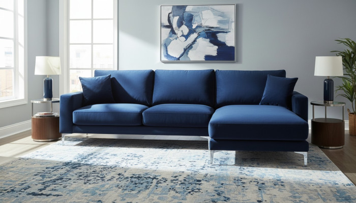 Loft Sofa Luxus Eckcouch Moderne Möbel Eckgarnitur sofas Samt Couchen Wohnzimmer