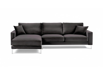 Sofas Italienische Möbel Schwarz Ecksofa Wohnzimmer Design Couchen Polster Sofa