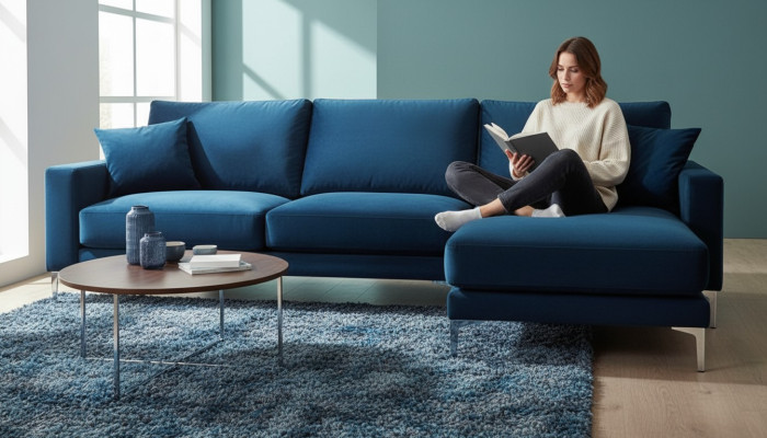 Turkis Ecksofa Stoff Wohnzimmer Design Couchen Polster Sofa Sofas Eckgarnitur