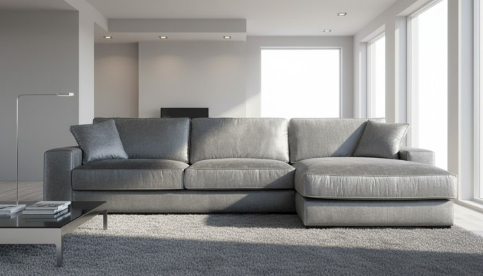 Graue Ecksofa Design Couchen Polster Sofas Italienische Einrichtung Wohnzimmer