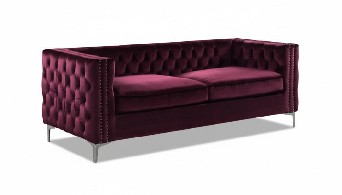 bordaux chesterfield couch luxus samt stoff couchen sofa set knöpfe polster neu