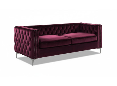 bordaux chesterfield couch luxus samt stoff couchen sofa set knöpfe polster neu