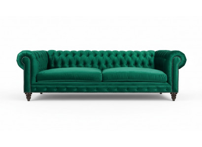 Chesterfield Sofa Grün Textil Stoff Couchen Kreative Möbel 3 sitzer Neu Sofas