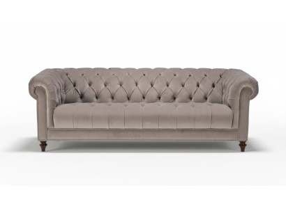 Braun Dreisitzer Stoff Wohnzimmer Design Couchen Polster Sofa Sofas xxl big neu