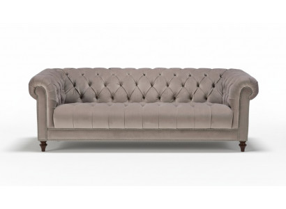 Braun Dreisitzer Stoff Wohnzimmer Design Couchen Polster Sofa Sofas xxl big neu