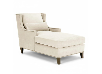Chaiselongue Liegen Möbel Ottomane Wohnzimmer Design Sofa Beige Stoff Liege 