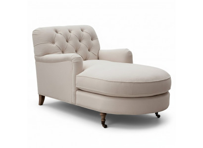 Beige Chaiselongue Chesterfield Möbel Liege Wohnzimmer Moderne