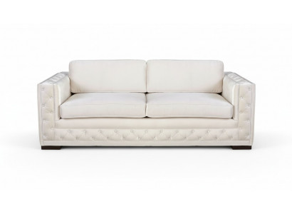 Weiß Chesterfield Modern Design Couchen Textil Sofa Neu Kreative Möbel 3 Sitzer