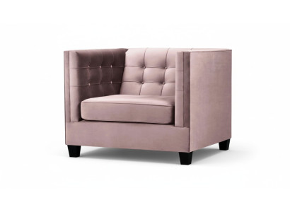 Sessel Chesterfield Textil Stoff Kreative Möbel Neu Modern Wohnzimmer Lila