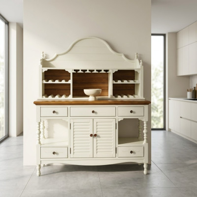 Klassische Holz Anrichte Landhaus Stil Möbel Schrank Kommode Anrichten Schränke