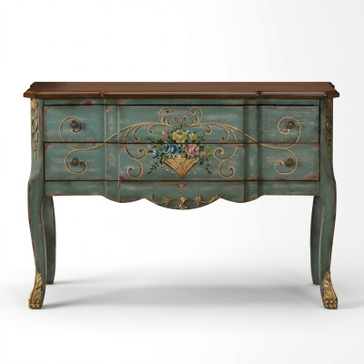 Antik Stil Möbel Anrichte Kommode Schrank Sideboard Konsolen Schrank