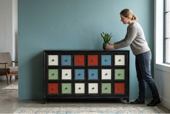Kommode Kommodenschrank Sideboard Möbel Schrank Holz Regal Apotheken