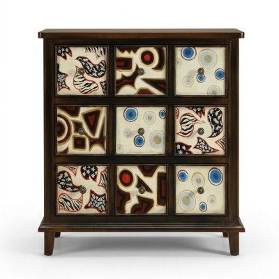 Designer Kommode Anrichte Low Board Schrank Wohn Zimmer Regal Luxus