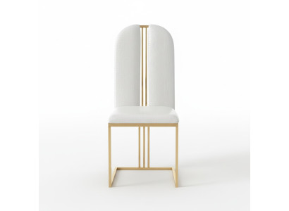 Edelstahl Stuhl Esszimmer Leder Stuhl Stühle Edelstahl Designer Gold