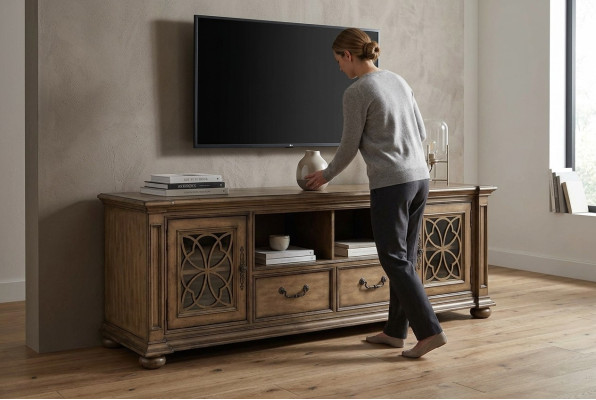 rtv design sideboard fernseh  Holz low board luxus kommode schrank Gründerzeit