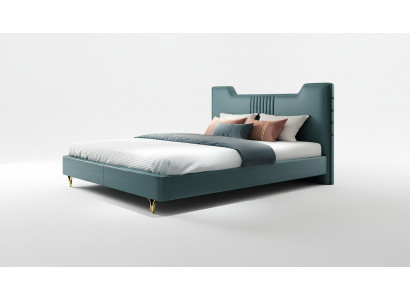 Modernes Designer Holz Bett Edles Möbel Doppel Betten Neu Schlafzimmer Polster