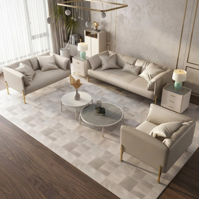 Sofagarnitur 321 Sitzer Set Design Sofas Couchen Leder Polster Relax