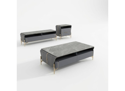 Couchtisch Sideboard 2tlg Wohnzimmer Tisch Lowboard Möbel Schrankwände