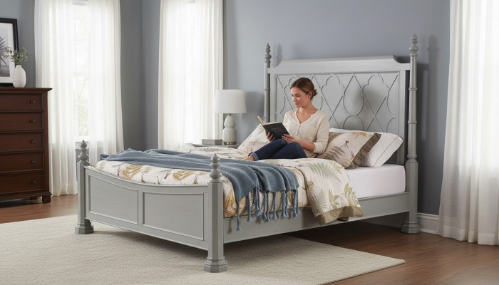 Edles Schlafzimmer Set garnitur Nachttisch Kommode Bett Designer Möbel Betten