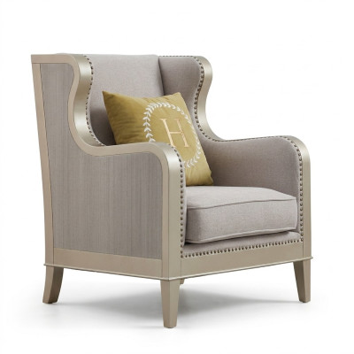Textil Sessel 1 Sitzer Sofa Polster Sofas Design Luxus Klassische Modern Lehn