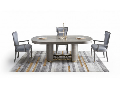 Design Esstisch Holz Stein Tisch Moderne Esstische Möbel 221x95 Tische