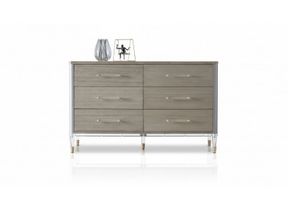 Design Kommode 6 Schubladen Sideboard Lowboard Schrank Anrichte