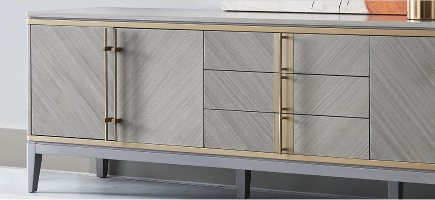 Design Kommode Anrichte Dekor Side Low Board Schrank Wohn Zimmer Regal