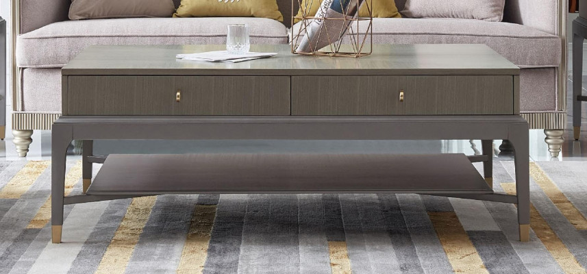 Klassischer Tisch Couchtisch Beistelltisch Design Sofa Wohnzimmer Holz